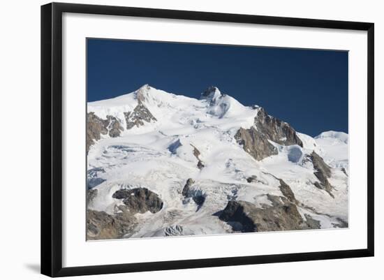 Dufourspitze from the Gornergrat, Valais, Switzerland-Rainer Mirau-Framed Photographic Print