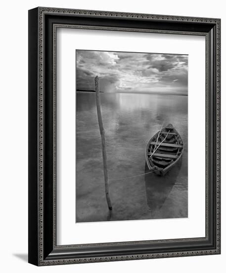 Dug Out Canoe Used by Local Fishermen Pulled Up on Banks of Rio Tarajos, Tributary of Amazon River-Mark Hannaford-Framed Photographic Print