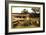 Dugout Home Graden of Jack Whinery in Pie Town-Russell Lee-Framed Art Print