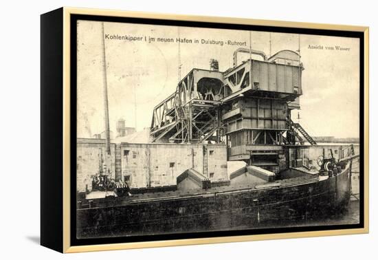 Duisburg, Kohlenkipper Im Neuen Hafen-null-Framed Premier Image Canvas