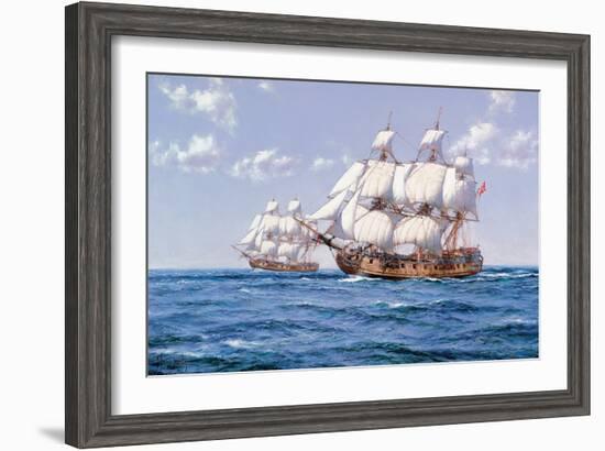 Duke and Duchess-Montague Dawson-Framed Art Print