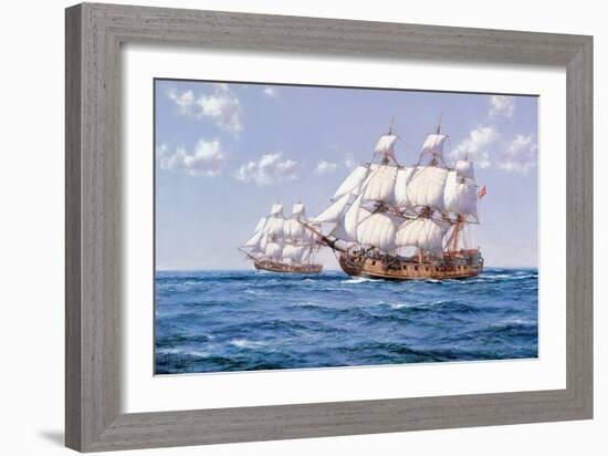 Duke and Duchess-Montague Dawson-Framed Art Print