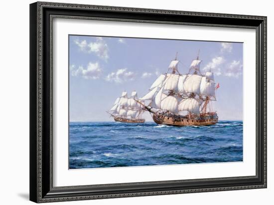 Duke and Duchess-Montague Dawson-Framed Art Print