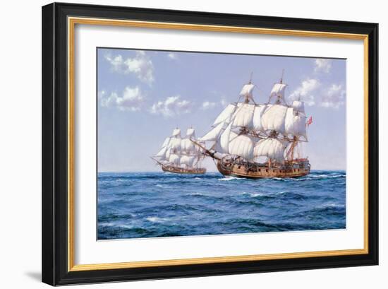 Duke and Duchess-Montague Dawson-Framed Art Print