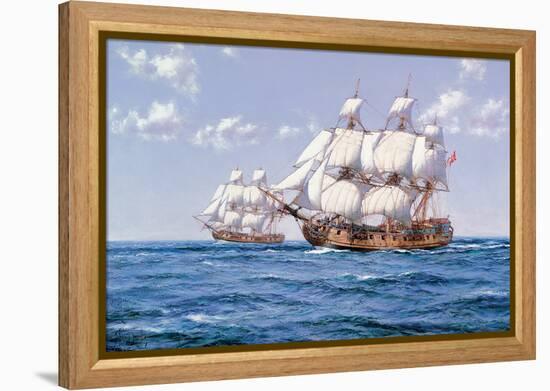 Duke and Duchess-Montague Dawson-Framed Stretched Canvas