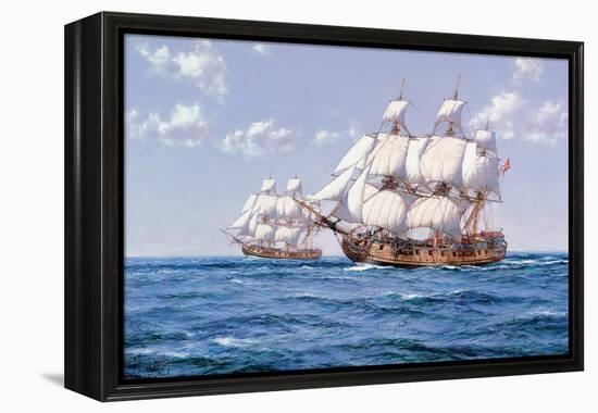 Duke and Duchess-Montague Dawson-Framed Stretched Canvas