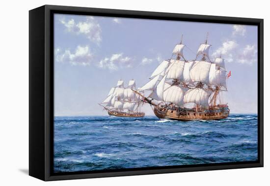 Duke and Duchess-Montague Dawson-Framed Stretched Canvas