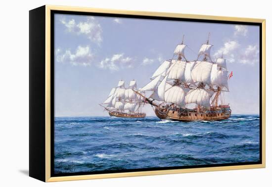 Duke and Duchess-Montague Dawson-Framed Stretched Canvas