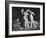 Duke Cheerleaders Cheering Amound the Fans in the Bleachers-Mark Kauffman-Framed Photographic Print