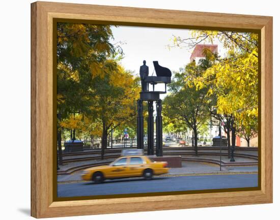 Duke Ellington Statue, Frawley Circle, Harlem, Manhattan, New York City, USA-Jon Arnold-Framed Premier Image Canvas