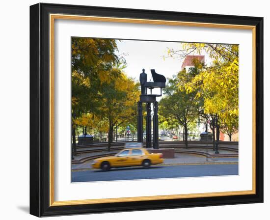 Duke Ellington Statue, Frawley Circle, Harlem, Manhattan, New York City, USA-Jon Arnold-Framed Photographic Print