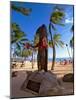 Duke Kahanamoku's Statue on Waikiki Beach-George Oze-Mounted Photographic Print