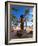 Duke Kahanamoku's Statue on Waikiki Beach-George Oze-Framed Photographic Print