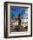 Duke Kahanamoku's Statue on Waikiki Beach-George Oze-Framed Photographic Print