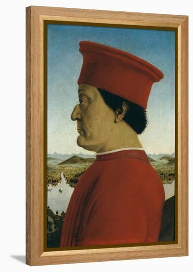 Duke of Urbino, Battista Sforza-Piero della Francesca-Framed Stretched Canvas