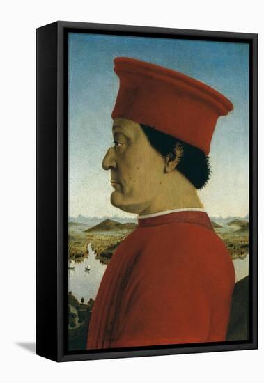 Duke of Urbino, Battista Sforza-Piero della Francesca-Framed Stretched Canvas