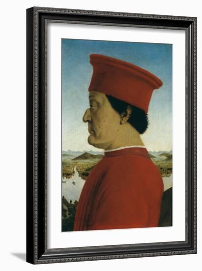 Duke of Urbino, Battista Sforza-Piero della Francesca-Framed Art Print