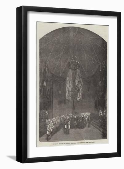 Duke of Wellington Lying in State at the Chelsea Hospital-null-Framed Giclee Print