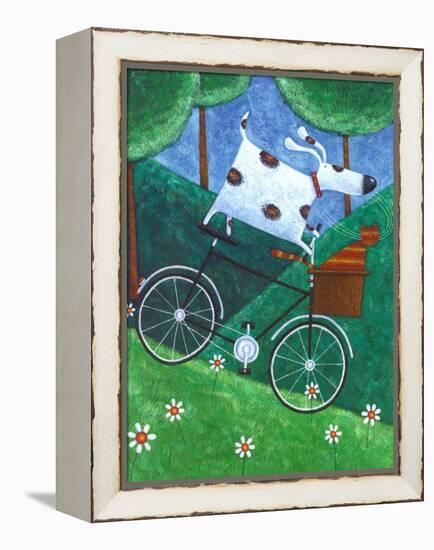 Duke's Bike Ride-Peter Adderley-Framed Stretched Canvas