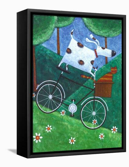 Duke's Bike Ride-Peter Adderley-Framed Stretched Canvas