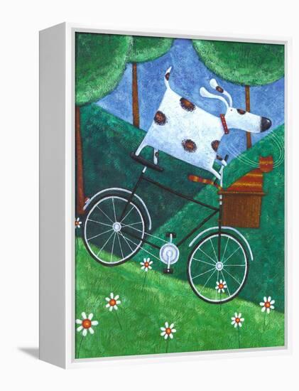 Duke's Bike Ride-Peter Adderley-Framed Stretched Canvas