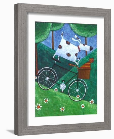 Duke's Bike Ride-Peter Adderley-Framed Art Print