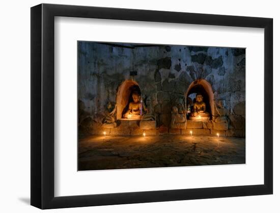 Dukkanthein Pagoda, Dated 1571, Mrauk U, Rakhaing State, Myanmar (Burma), Asia-Nathalie Cuvelier-Framed Photographic Print