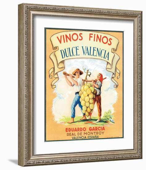 Dulce Valencia Vinos Finos-null-Framed Art Print