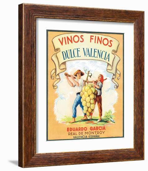 Dulce Valencia Vinos Finos-null-Framed Art Print