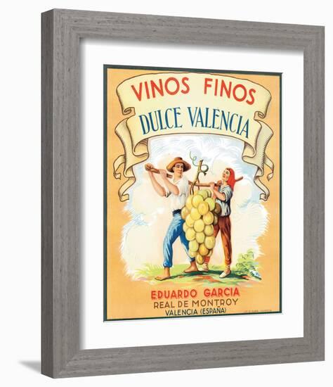 Dulce Valencia Vinos Finos-null-Framed Art Print