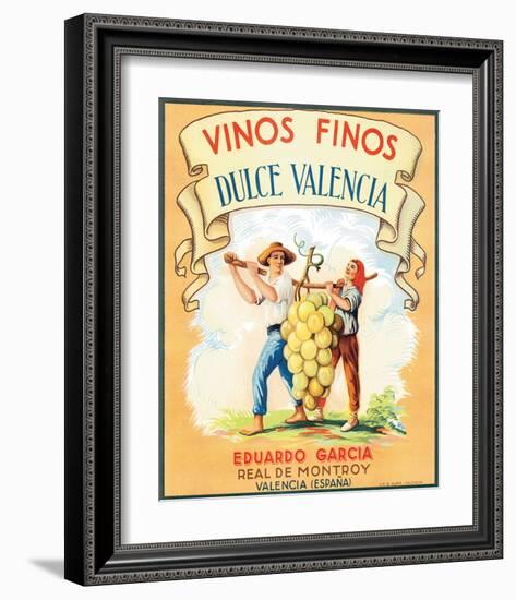 Dulce Valencia Vinos Finos-null-Framed Art Print