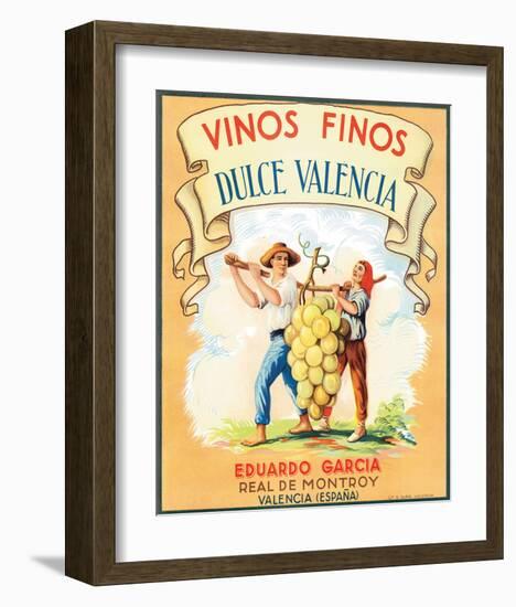 Dulce Valencia Vinos Finos-null-Framed Art Print