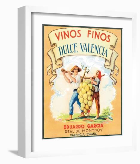 Dulce Valencia Vinos Finos-null-Framed Art Print