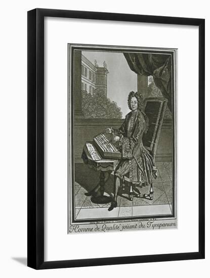 'Dulcimer (tympanum), French engraving of the seventeenth century', 1948-Unknown-Framed Giclee Print