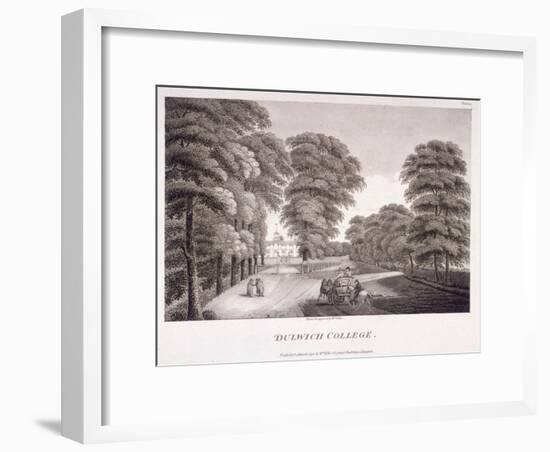 Dulwich College, Camberwell, London, 1792-William Ellis-Framed Premium Giclee Print