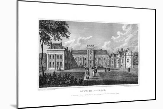 Dulwich College, London, 1829-J Rogers-Mounted Giclee Print