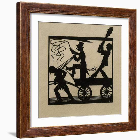 Dumb-Driven Cattle, 1915-Eric Gill-Framed Giclee Print