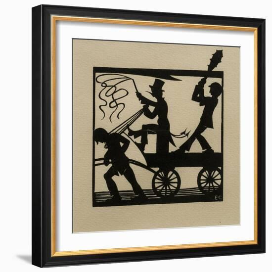 Dumb-Driven Cattle, 1915-Eric Gill-Framed Giclee Print