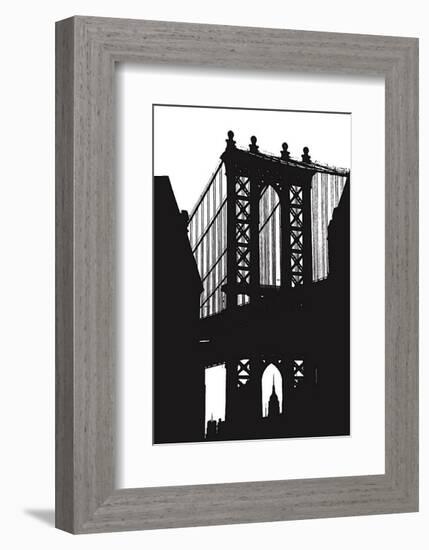 Dumbo Silhouette-Erin Clark-Framed Art Print