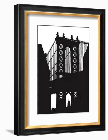 Dumbo Silhouette-Erin Clark-Framed Art Print