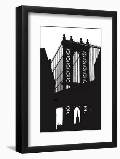 Dumbo Silhouette-Erin Clark-Framed Art Print