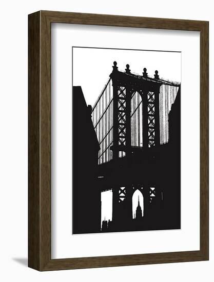 Dumbo Silhouette-Erin Clark-Framed Art Print