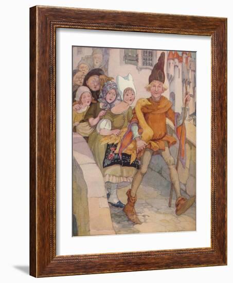 'Dummling and his Golden Goose', 1937-Anne Anderson-Framed Giclee Print