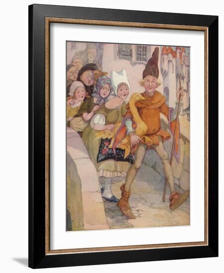 'Dummling and his Golden Goose', 1937-Anne Anderson-Framed Giclee Print