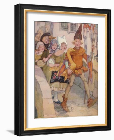 'Dummling and his Golden Goose', 1937-Anne Anderson-Framed Giclee Print