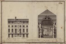 Elevation and Section View of the Comedie-Française, Rue De L'Ancienne Comedie, Paris-Dumont-Giclee Print