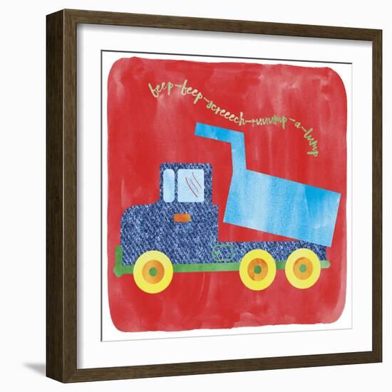 Dump Truck-Erin Clark-Framed Premium Giclee Print