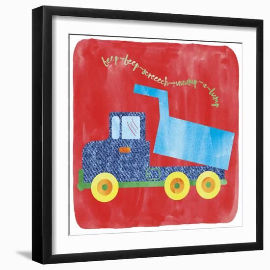 Dump Truck-Erin Clark-Framed Giclee Print