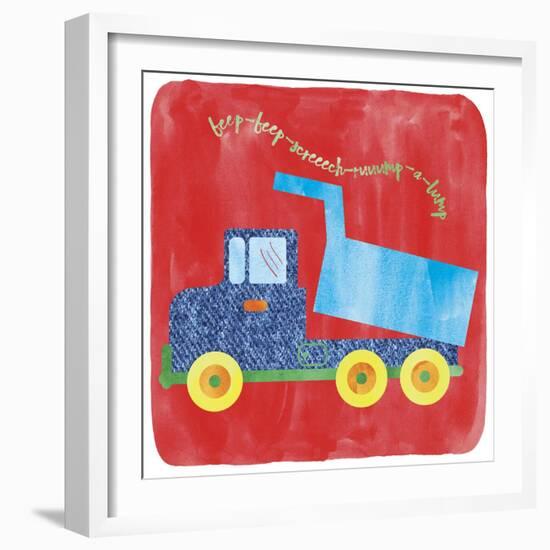 Dump Truck-Erin Clark-Framed Giclee Print