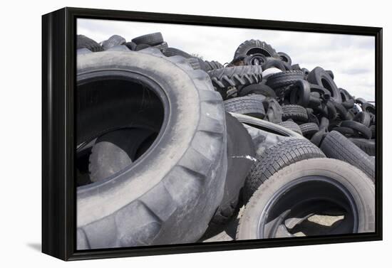 Dumped Tyres-Mark Williamson-Framed Premier Image Canvas